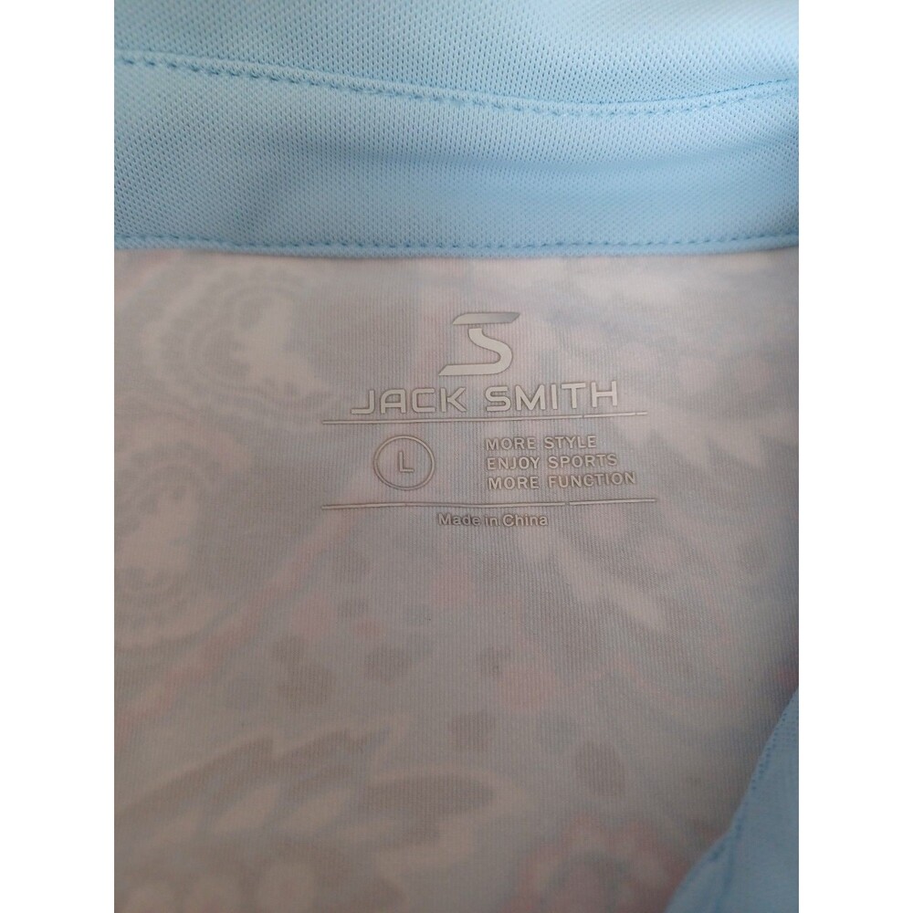 Golf Dress Womens Sz L Jack Smith Lt Blue Floral POCKETS! - Picture 3 of 5